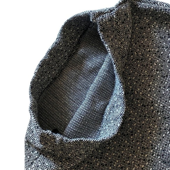 Vintage Tweed Maxi Skirt Black/ White Pull- On Size Small A-line Flare - Picture 4 of 13